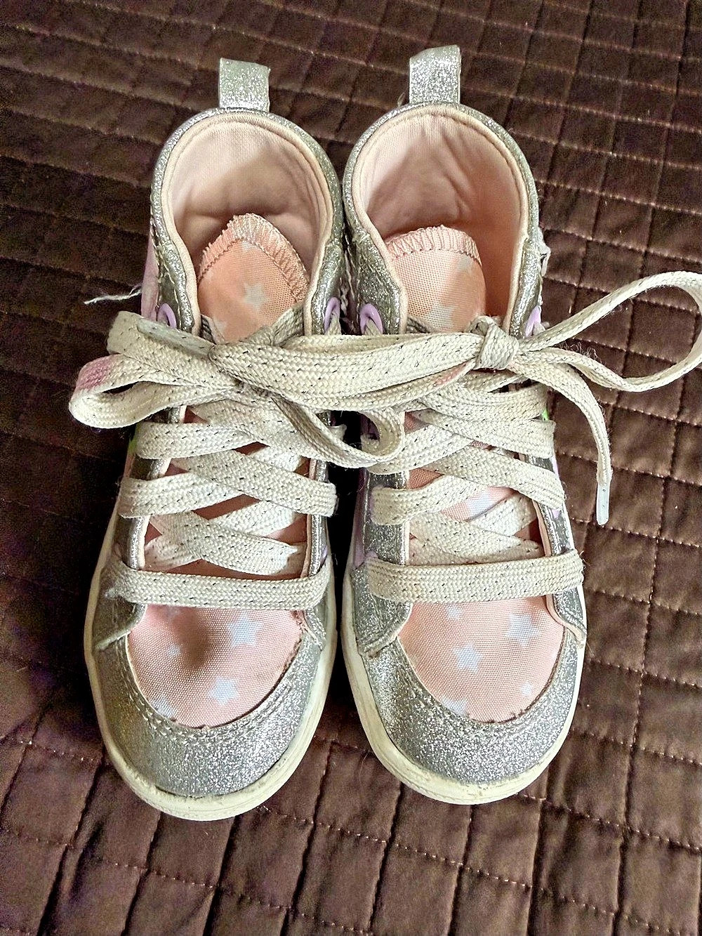 Grogu Glitter High-Top Sneakers toddler US 9
